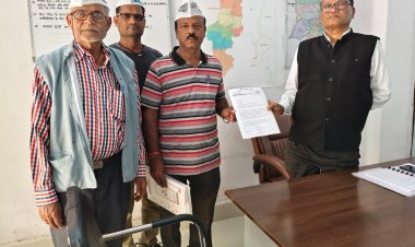 धान खरीदी में अव्यवस्था को लेकर आप का ज्ञापन, 28 फरवरी तक तिथि बढ़ाने की मांग