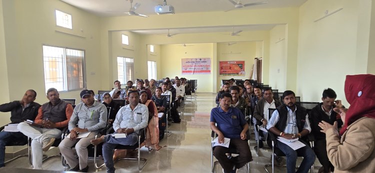 पंचायत प्रतिनिधियों की कार्यशाला में तंबाकू मुक्त, टीबी मुक्त व अनेमिया मुक्त ग्राम पंचायत पर दिया गया विशेष जोर