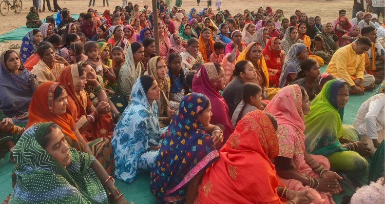 विचारपुर–पंडरिया भाठा में महापंचायत, ज़मीन वापसी और आंदोलन जारी रखने का ऐलान