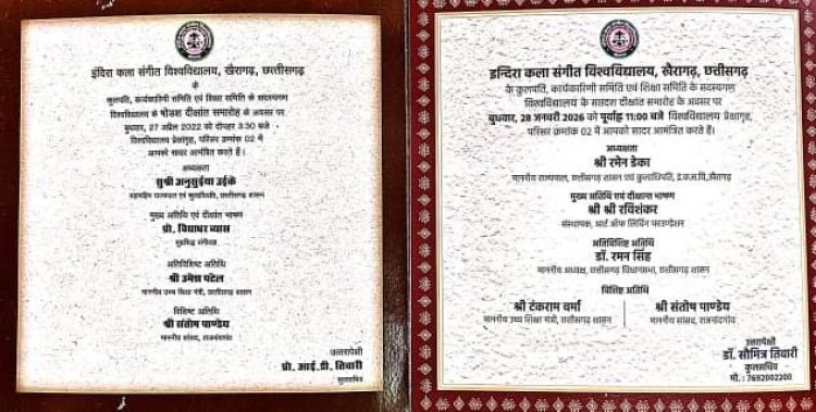 विधायक का नाम न होने पर हंगामा, 2022 के दीक्षांत समारोह में भी नहीं था नाम, अब क्यों विरोध?