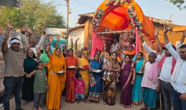 प्राण प्रतिष्ठा से पहले विवाद: सरकारी जमीन पर मंदिर निर्माण की शिकायत, मौके पर पहुंचे पटवारी