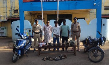 रिपा प्रोजेक्ट से 3.90 लाख की मोटर चोरी का खुलासा, 3 आरोपी गिरफ्तार, 3 नाबालिग हिरासत में