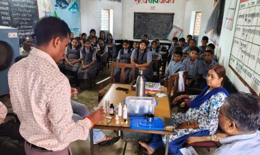 बिडौरी स्कूल में बच्चों को स्वच्छ पेयजल और जल संरक्षण का पाठ, जलजनित बीमारियों से बचाव की दी जानकारी