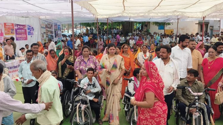 झुरानदी सेवा संकल्प शिविर में दिव्यांगजनों को मिले सहायक उपकरण